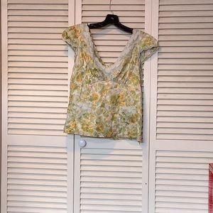 Nanette Lepore size 8 green woman’s blouse